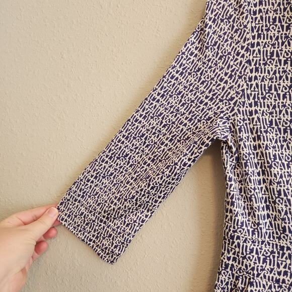 Lilly‎ Pulitzer Blaney Dress Ruffle Trim Navy Size XS - Picture 11 of 13